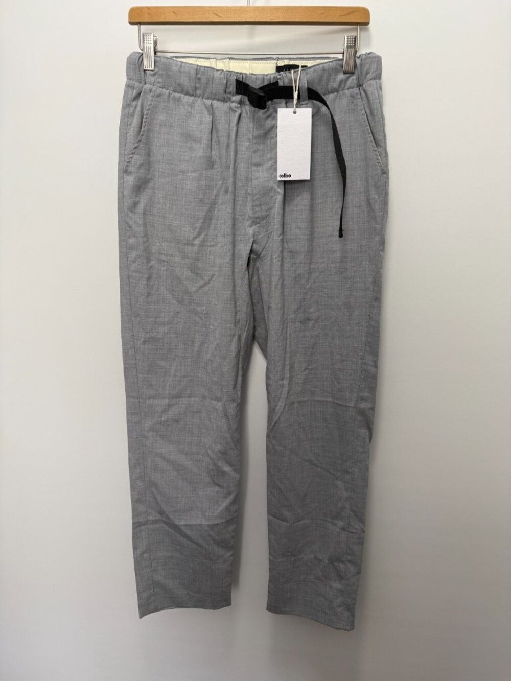 Barneys New York x Colbo Wool Climber Pants Grey Belted Trousers Men's Sz 44(S)